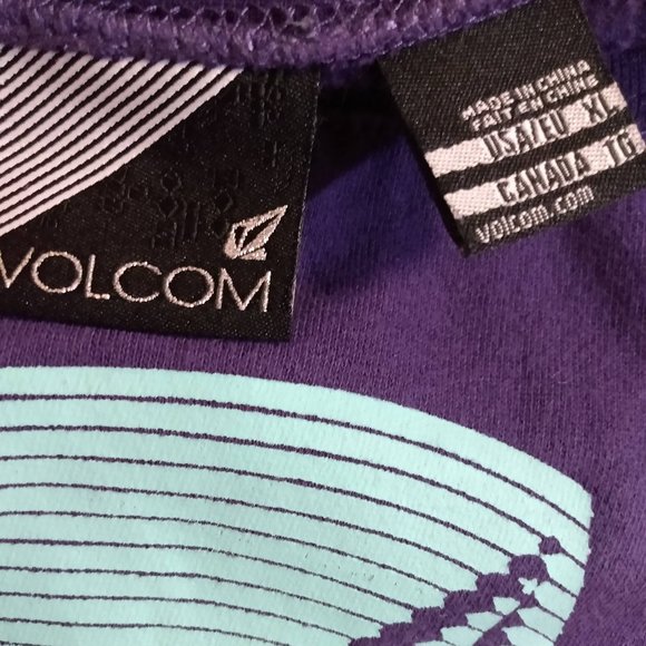 Volcom Purple Sweatshirt w/Graphic Design Size XL - Picture 6 of 6